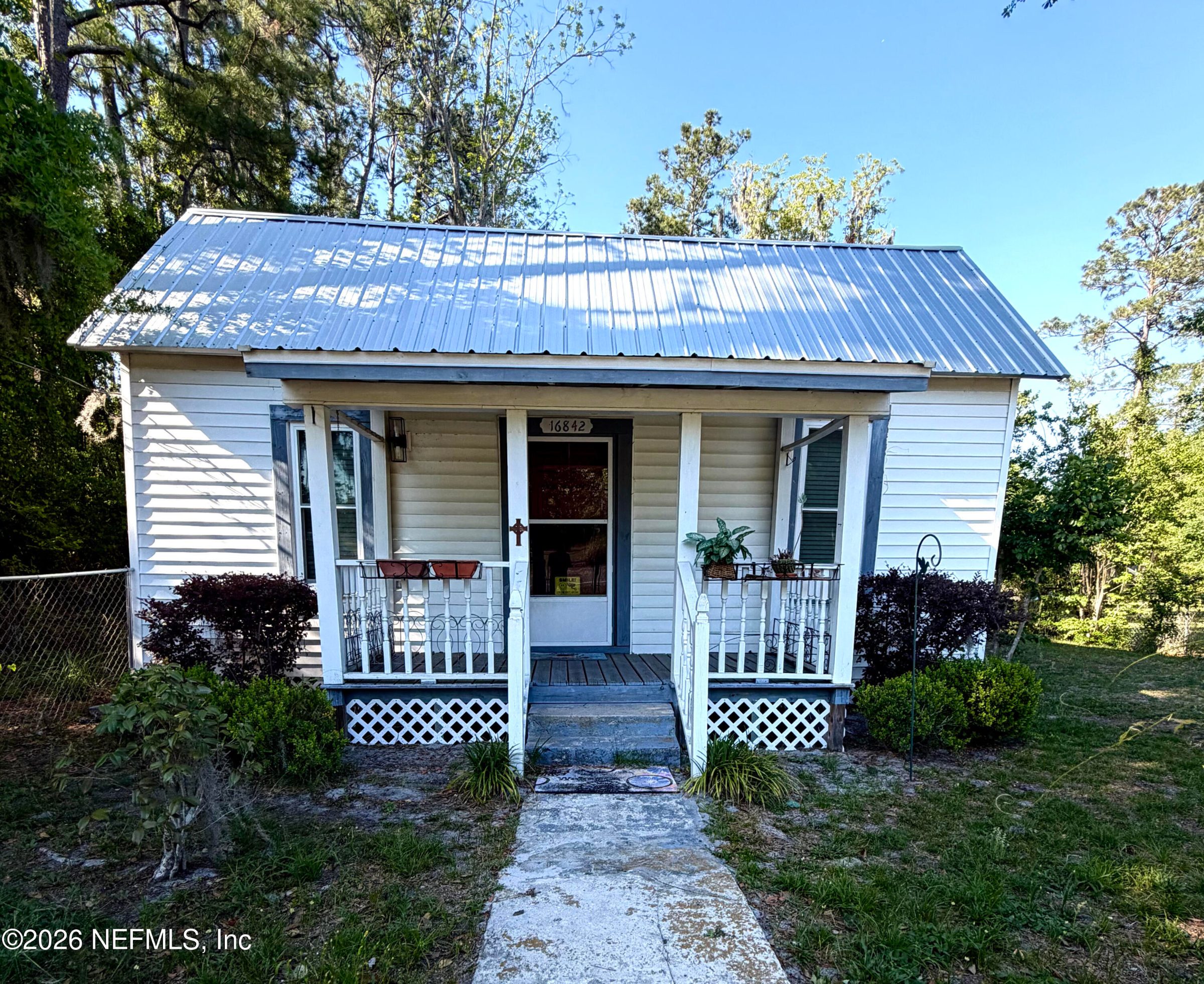 Front porch and metal roof